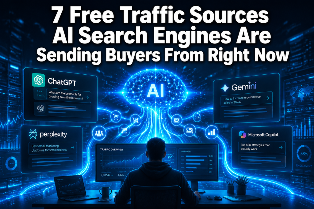 7 Free Traffic Sources AI Search Engines Are Sending Buyers From Right Now — And Why Most Marketers Are Completely Invisible to All of Them